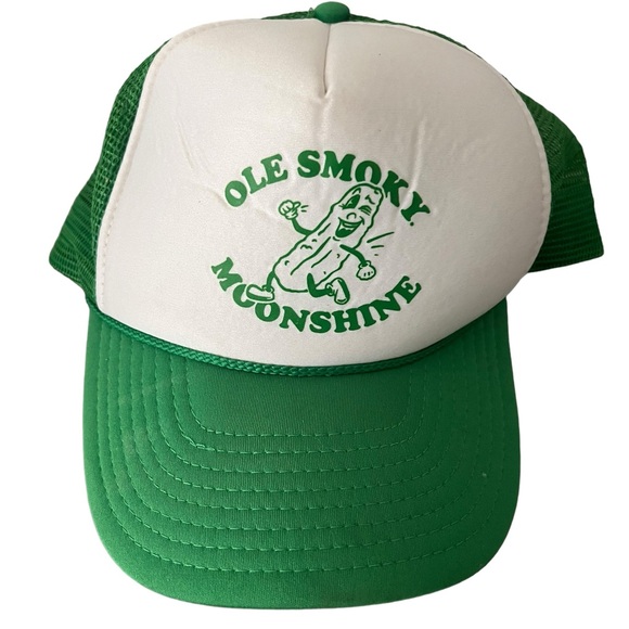 Ole Smoky Moonshine hat Snapback Green White F2 - Picture 2 of 6